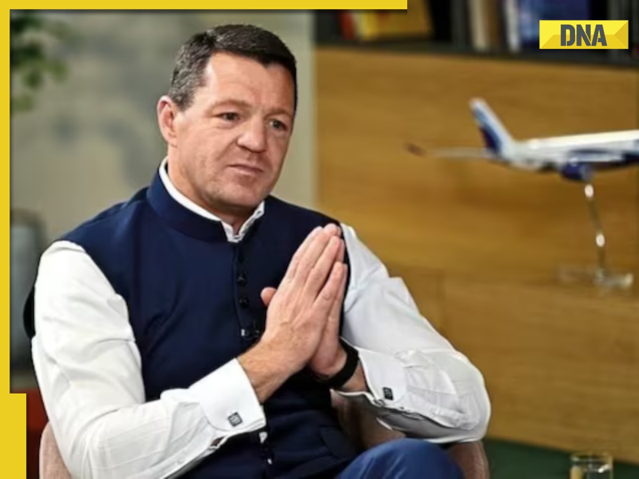 BIG JOLT to IndiGo, Airlines parent company InterGlobe Aviation&#x27;s shares fall by..., after show-cause notice issued to CEO Pieter Elbers due to...