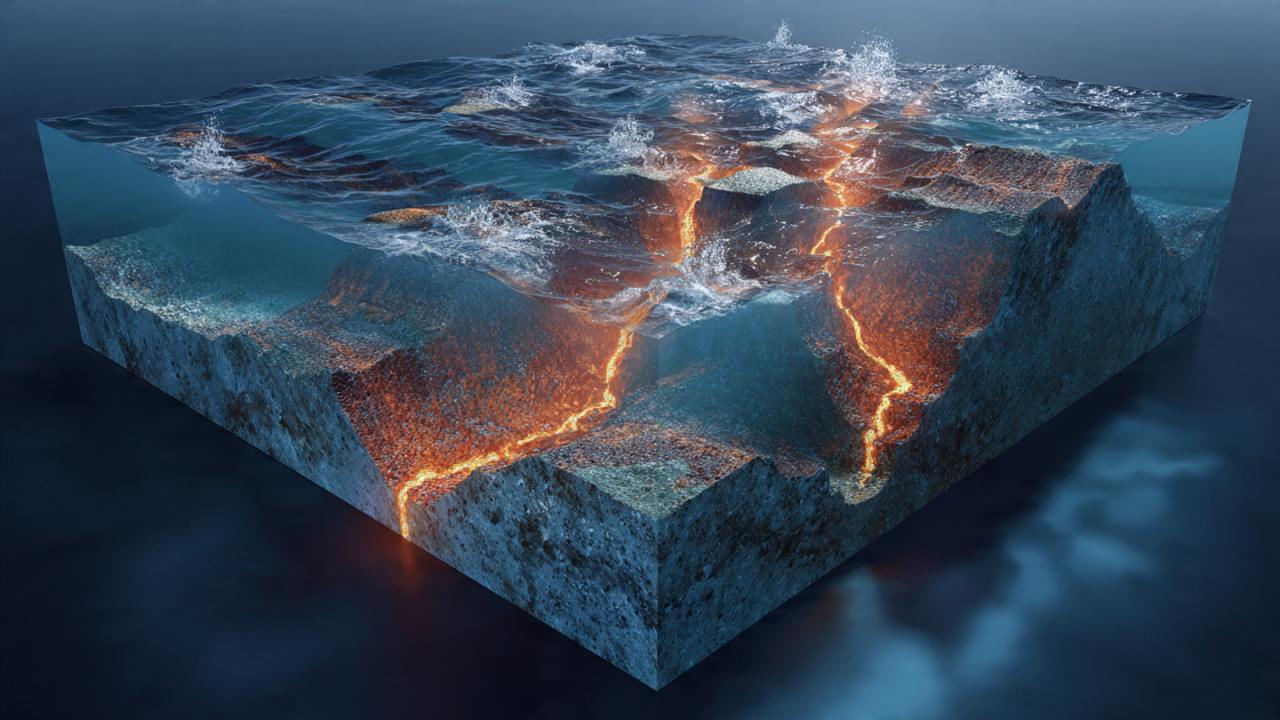 मध्य महासागरीय कटक का निर्माण कैसे होता है?