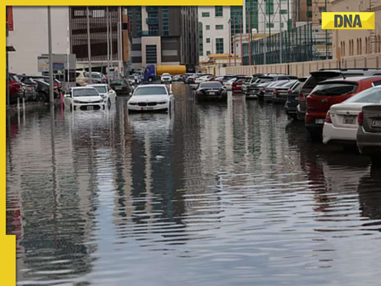 UAE Weather Update: Heavy rainfall floods Dubai, Burj Khalifa struck by lightning, Crown Prince shares video; WATCH