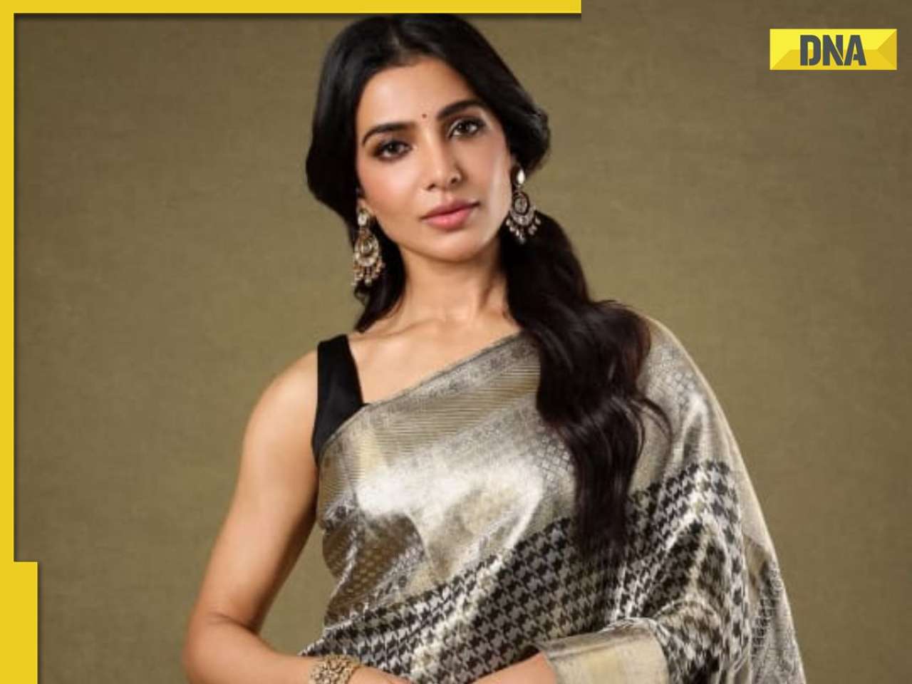 Samantha Ruth Prabhu maakt een opvallend stijlstatement met zijden sari’s en gouden sieraden; Kijk naar de foto’s