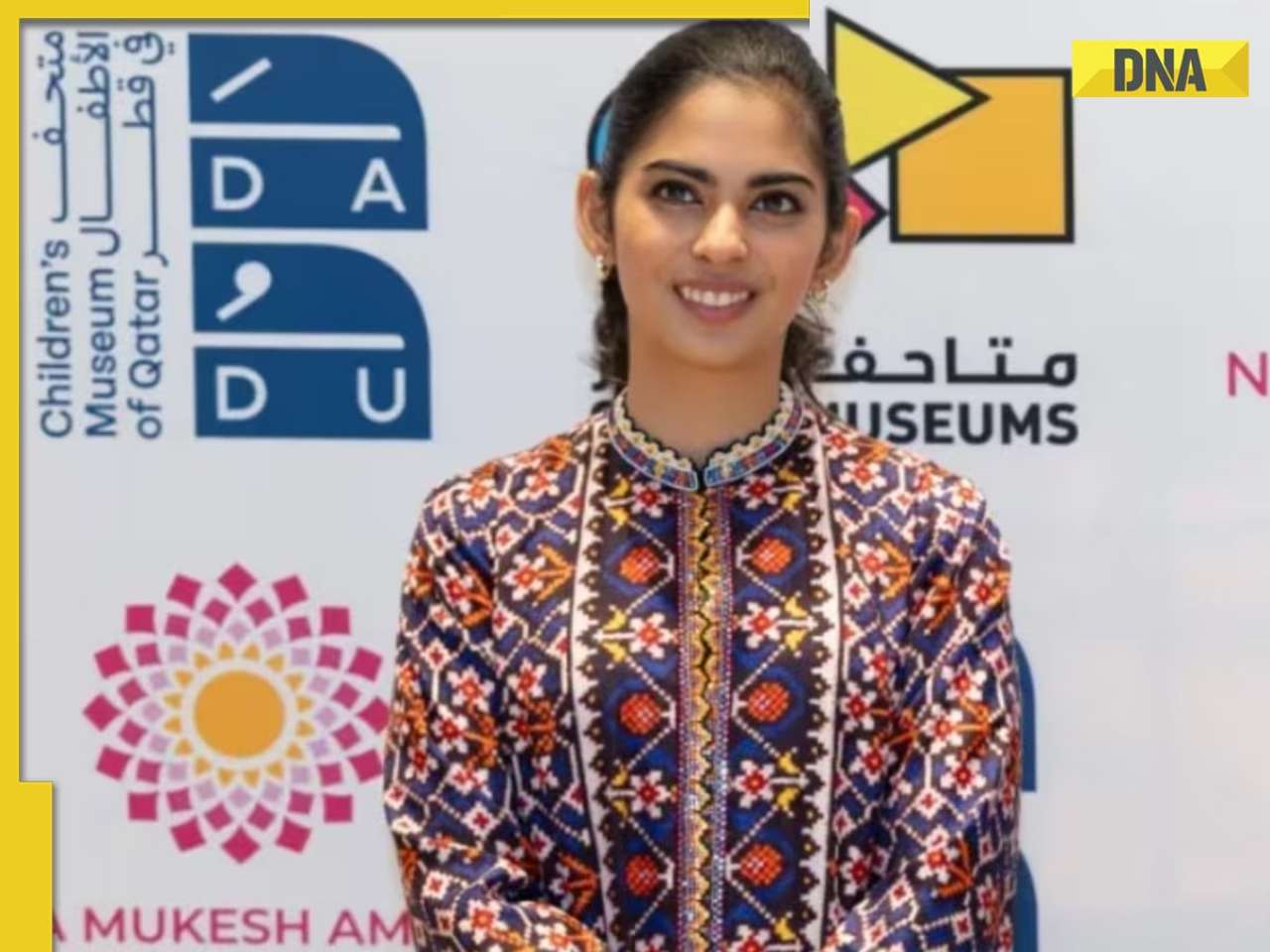 Isha Ambani turns global spotlight on Indian textiles in patola-inspired power suit at Doha event, See viral pics