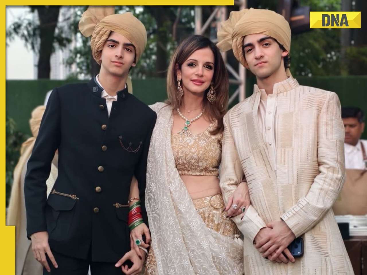 Sussanne Khan shared heartfelt note for sons Hrehaan, Hridhaan from family wedding: 'You both have been my...