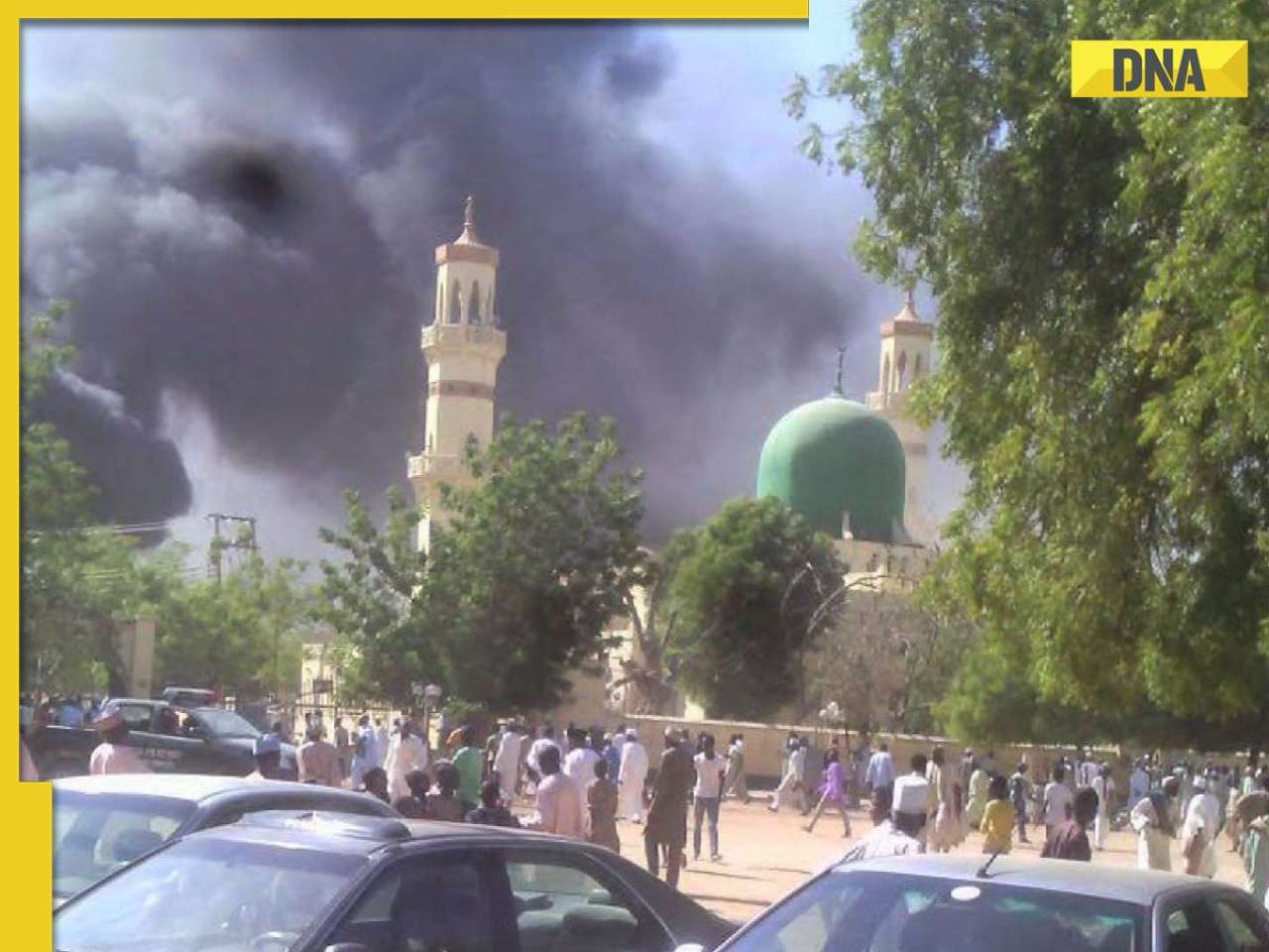 Massive explosion in Mosque in Nigera's Maiduguri during evening prayers, dozens killed
