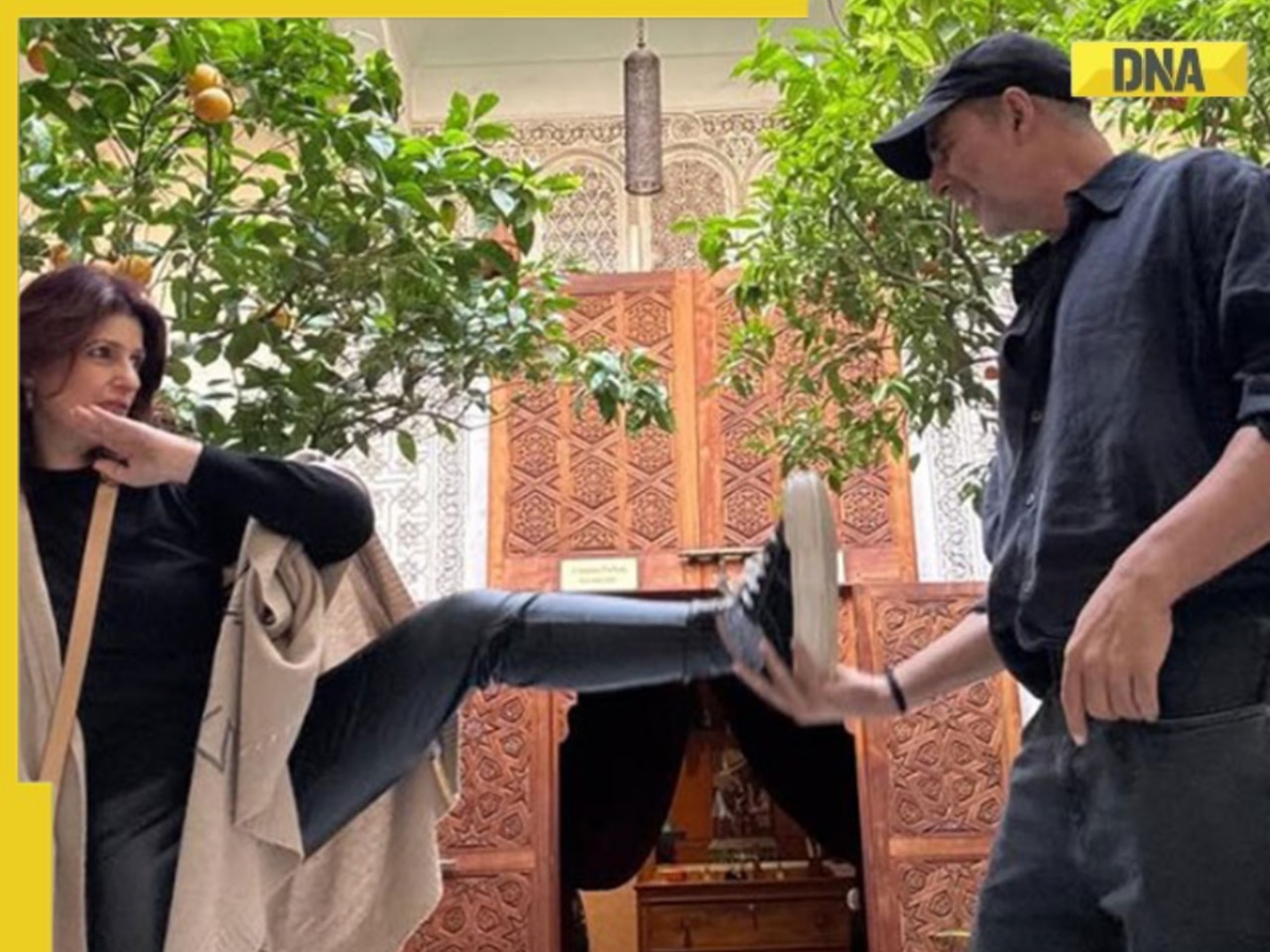 Akshay Kumar gets knockout kick from wife Twinkle Khanna on her birthday, superstar admits 'you still hit me harder than any stunt'