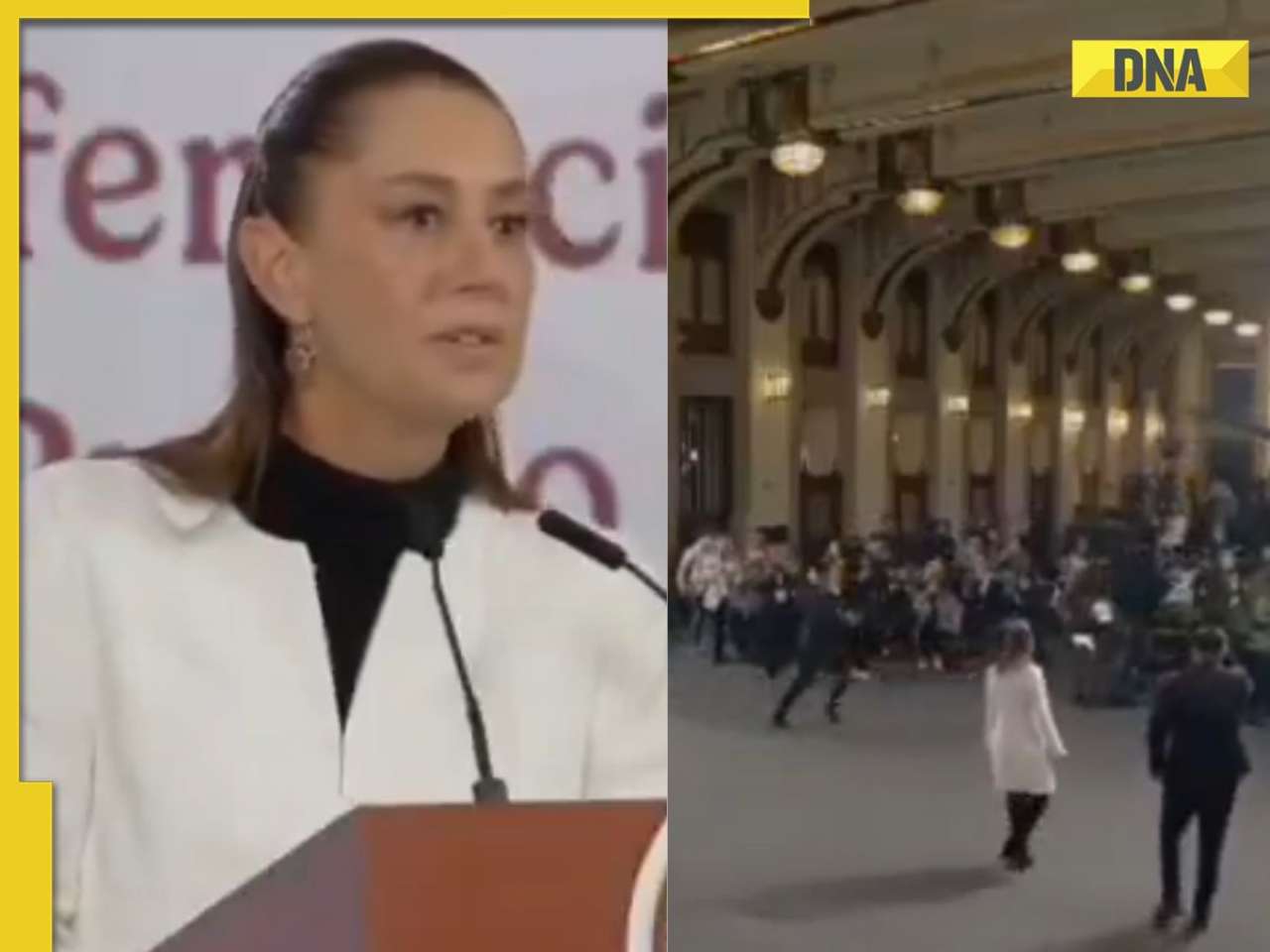 A 6.5 earthquake hits Mexico during President Claudia Sheinbaum's briefing, WATCH video