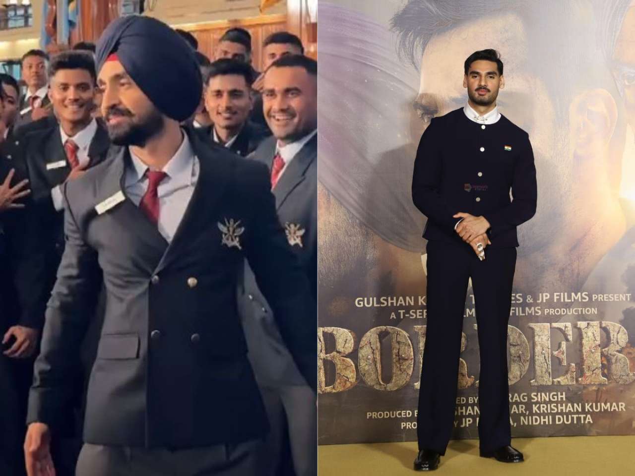 Diljit Dosanjh and Ahan Shetty