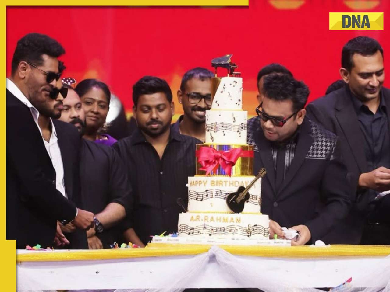 AR Rahman celebrates birthday at Moonwalk audio launch, Prabhu Deva shares glimpses of 'musical evening'; see viral pics