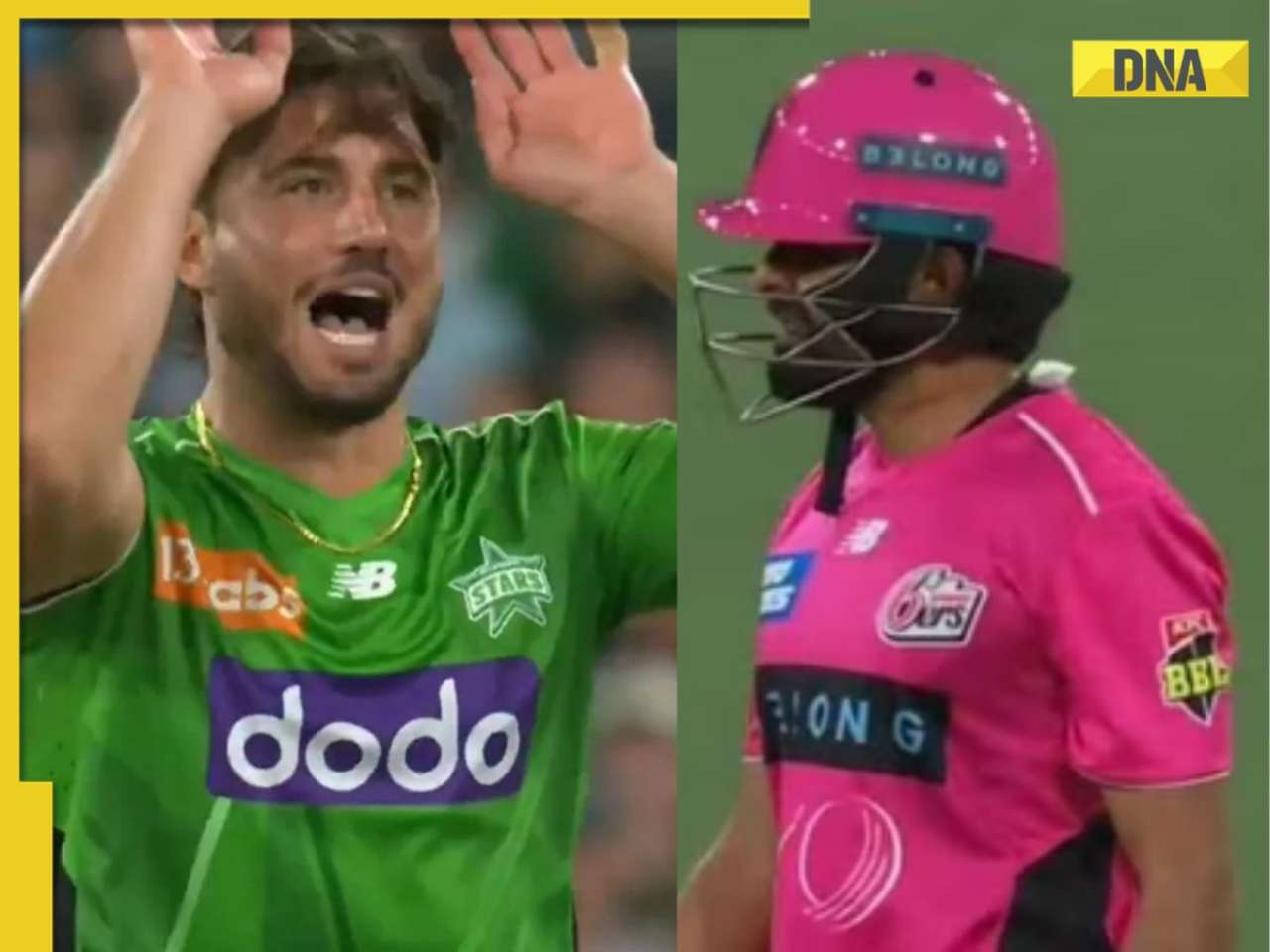 Watch: Marcus Stoinis loses composure after Babar Azam's wicket, confronts opener with aggressive celebration during BBL clash