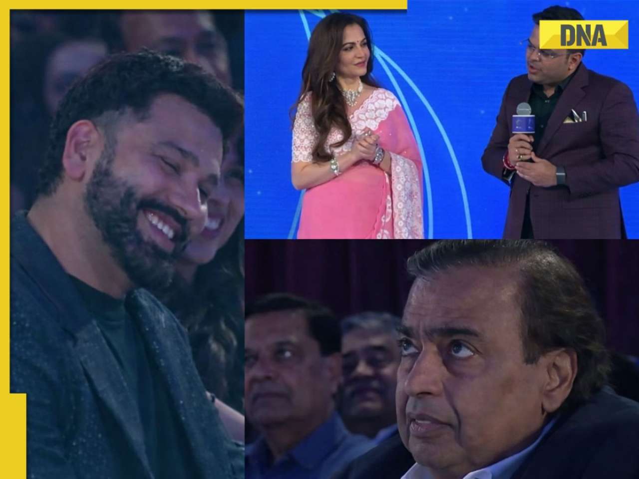 Rohit Sharma's priceless reaction to Jay Shah's 'our captain' remark in front of Mukesh Ambani and Nita Ambani goes viral
