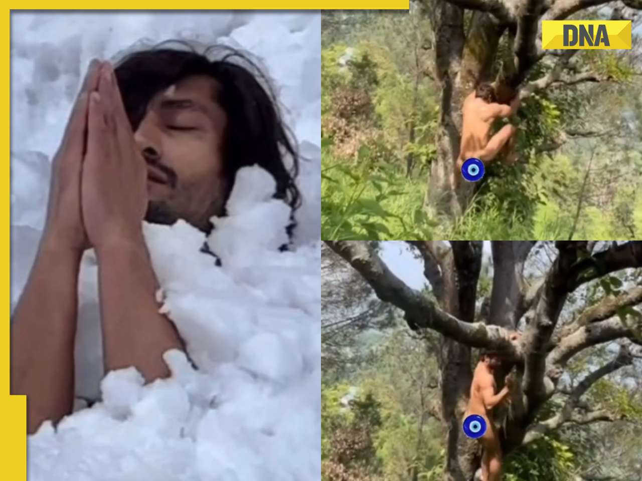Vidyut Jammwal komt volledig naakt uit de boom, netizens vragen ‘isme nange hone wali kya baat hai’