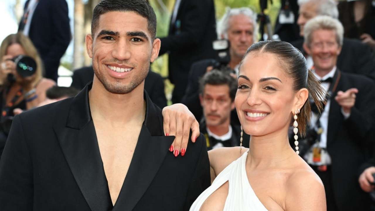 Achraf Hakimi with first wife Hiba Abouk