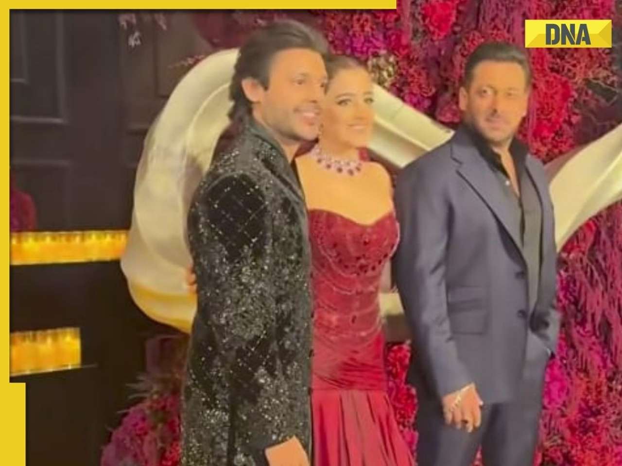 Salman Khan geeft Bhaijaan-vibes tijdens de huwelijksreceptie van Nupur Sanon-Stebin Ben, steelt de schijnwerpers van bruidegoms, fans reageren
