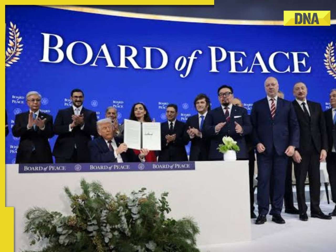 India rejects Donald Trump’s invitation? PM Modi remains absent as US President inaugurates Board of Peace; Pak PM Sharif, Army Chief Asim Munir attends