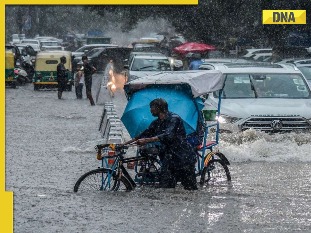 Delhi-NCR hit by hailstorm after heavy rain, weather turns sharply cooler; check IMD forecast