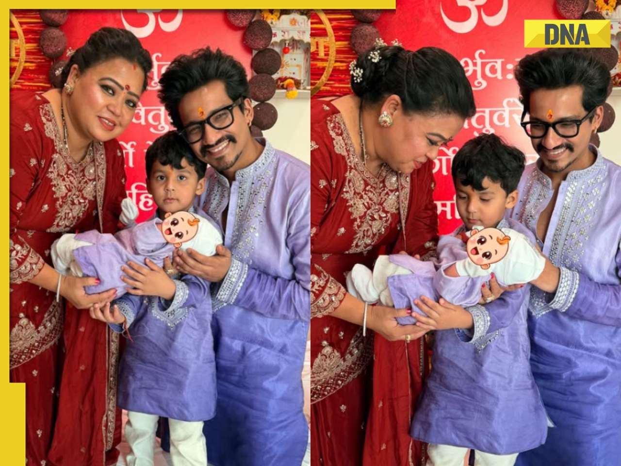 Bharti Singh, Haarsh Limbachiyaa reveal name of their second son; share his first photos from naamkaran ceremony