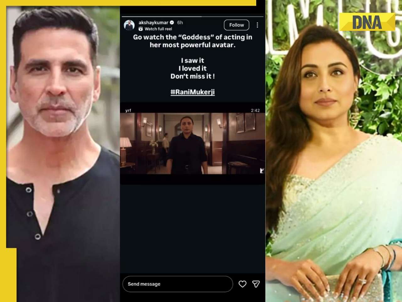 Akshay Kumar roots for Rani Mukerji, praises her performance in Mardaani 3, calls actress 'the Goddess of...'