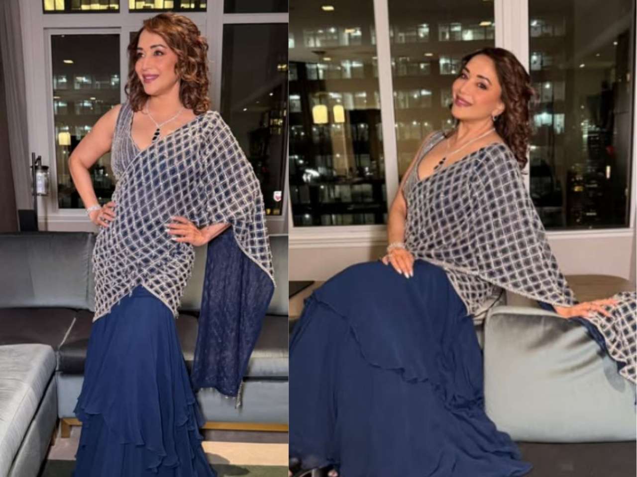 Modern blue and silver