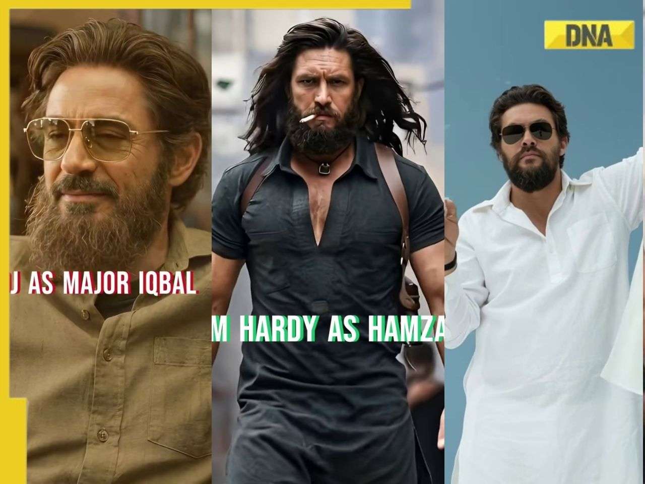 Viral video: AI imagines Dhurandhar in Hollywood, Tom Hardy as Hamza, Robert Downey Jr as Major Iqbal, Jason Momoa as SP Aslam win internet
