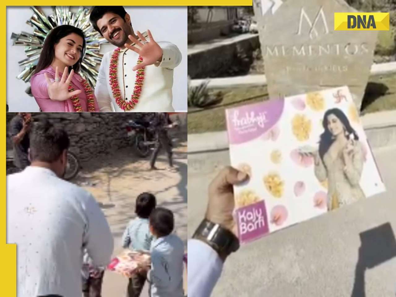 Vijay Deverakonda-Rashmika Mandanna’s team distributes sweets to paparazzi after their Udaipur wedding, video of 'special sweetbox' goes viral