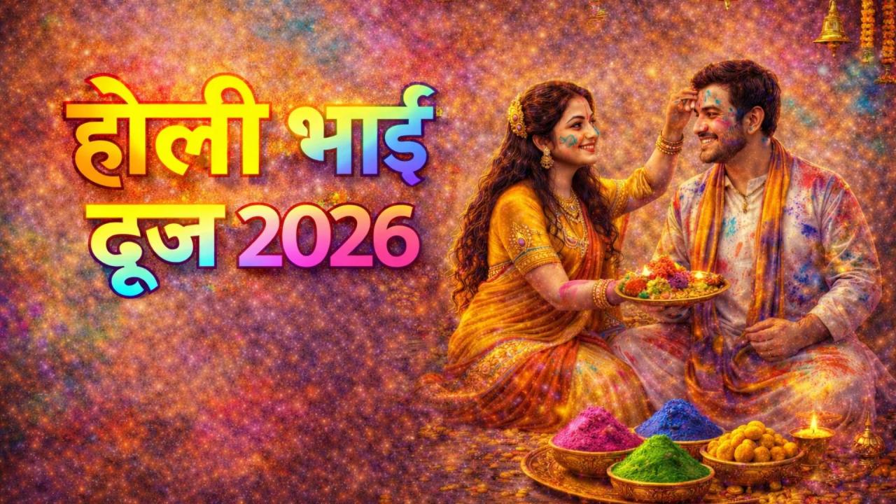 होली भाई दूज तारीख और मुहूर्त