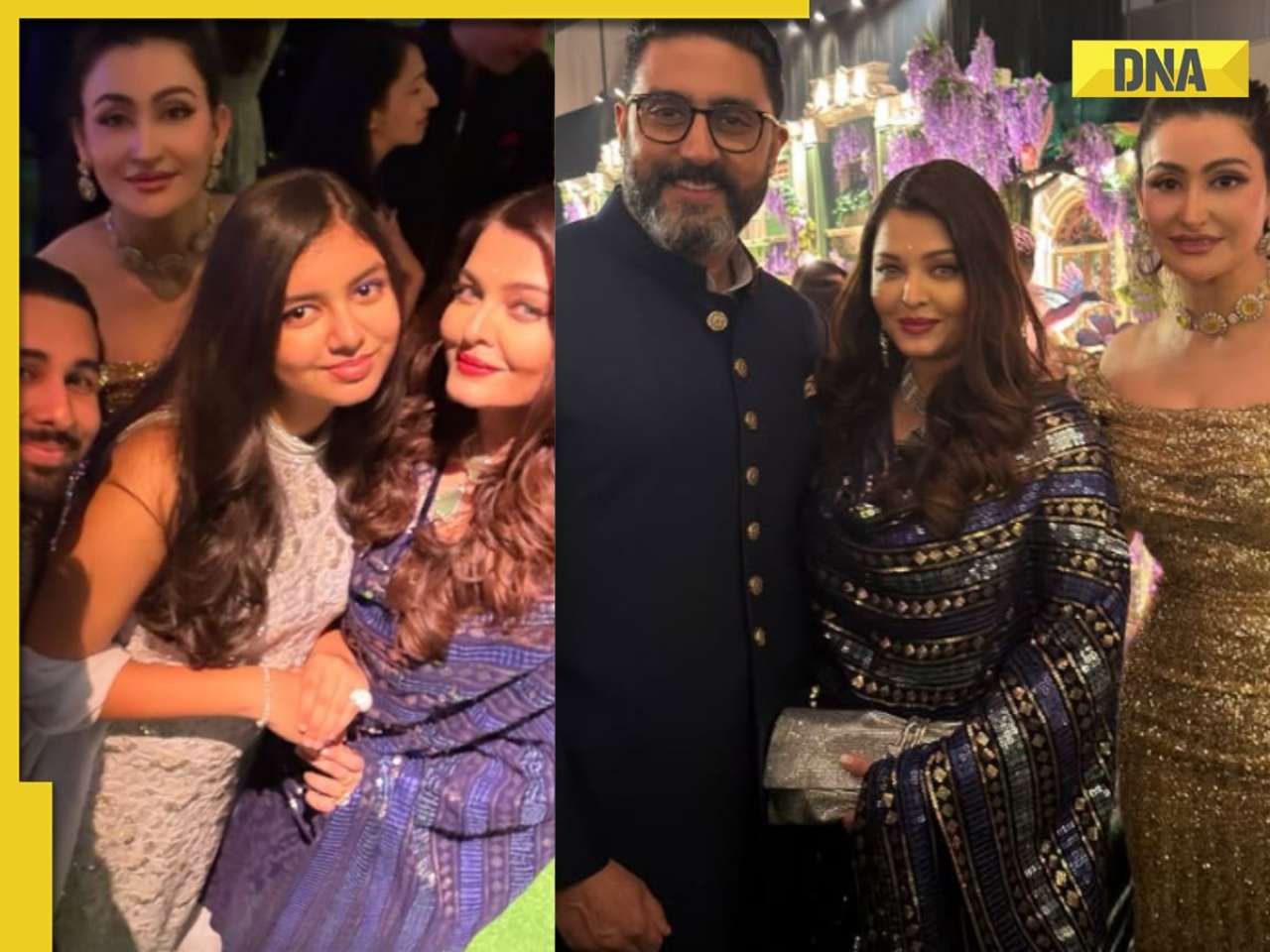 Abhishek Bachchan, Aishwarya Rai, Aaradhya Bachchan, Shalini Passi and more celebs shine at pre-wedding party