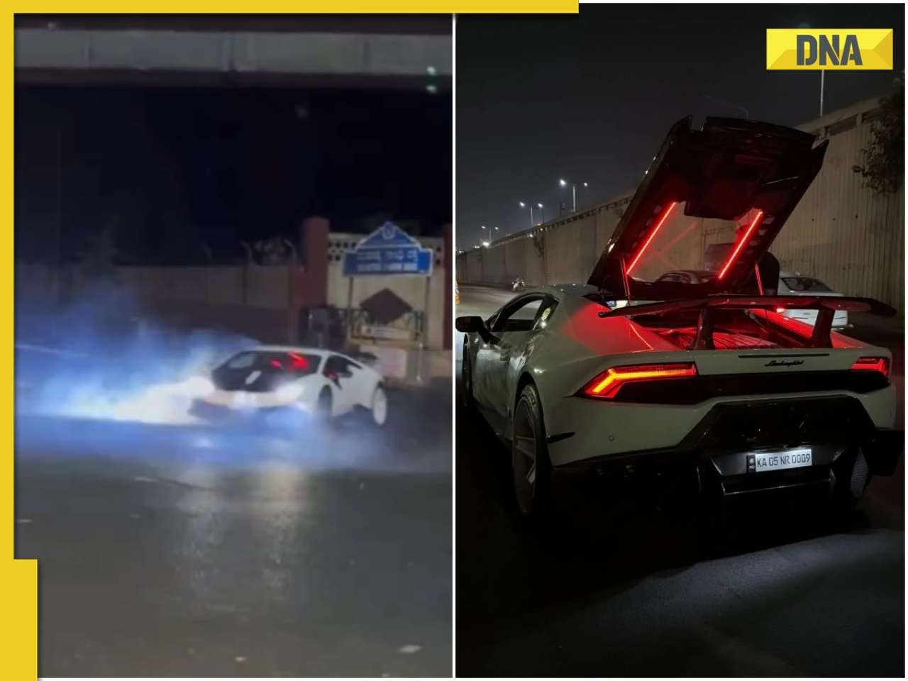 Bengaluru viral video: Lamborghini driver booked for dangerous flyover stunt | WATCH
