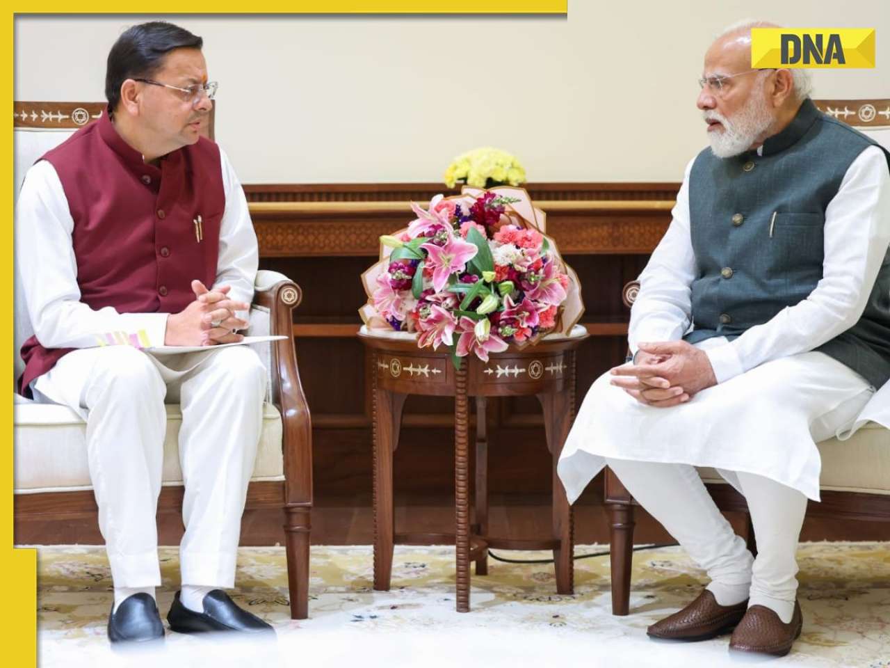 Uttarakhand CM Pushkar Singh Dhami meets PM Modi, requests RRTS from Meerut to Rishikesh, construction of Delhi–Haldwani Expressway 