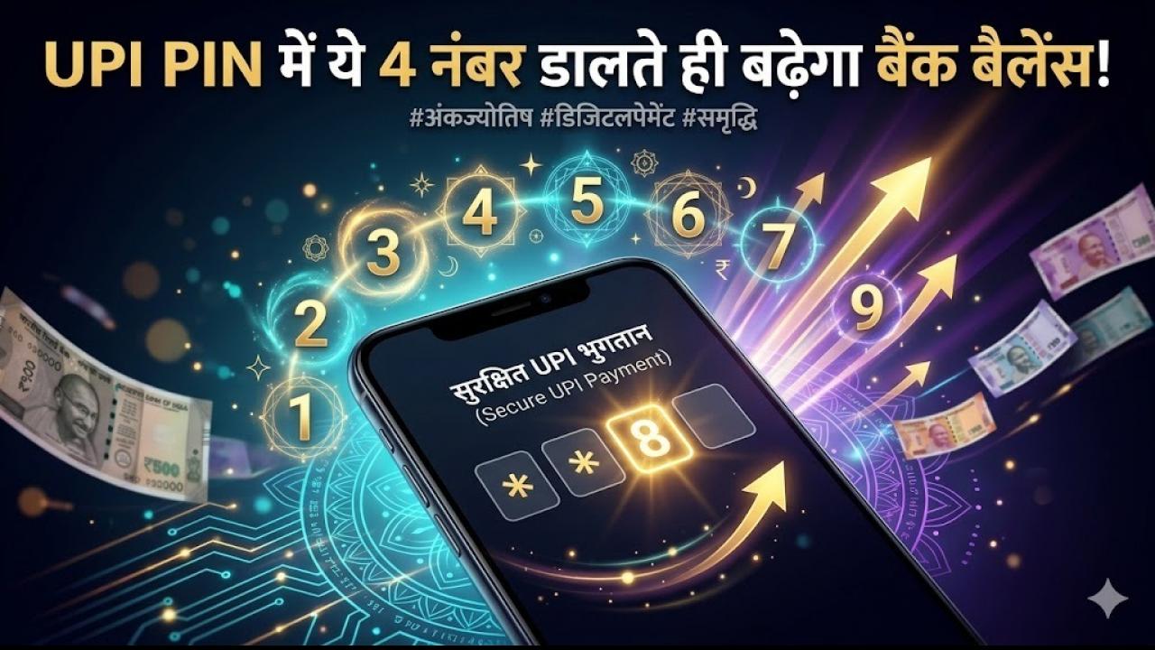 बढ़ते क्रम में रखें यूपीआई पिन