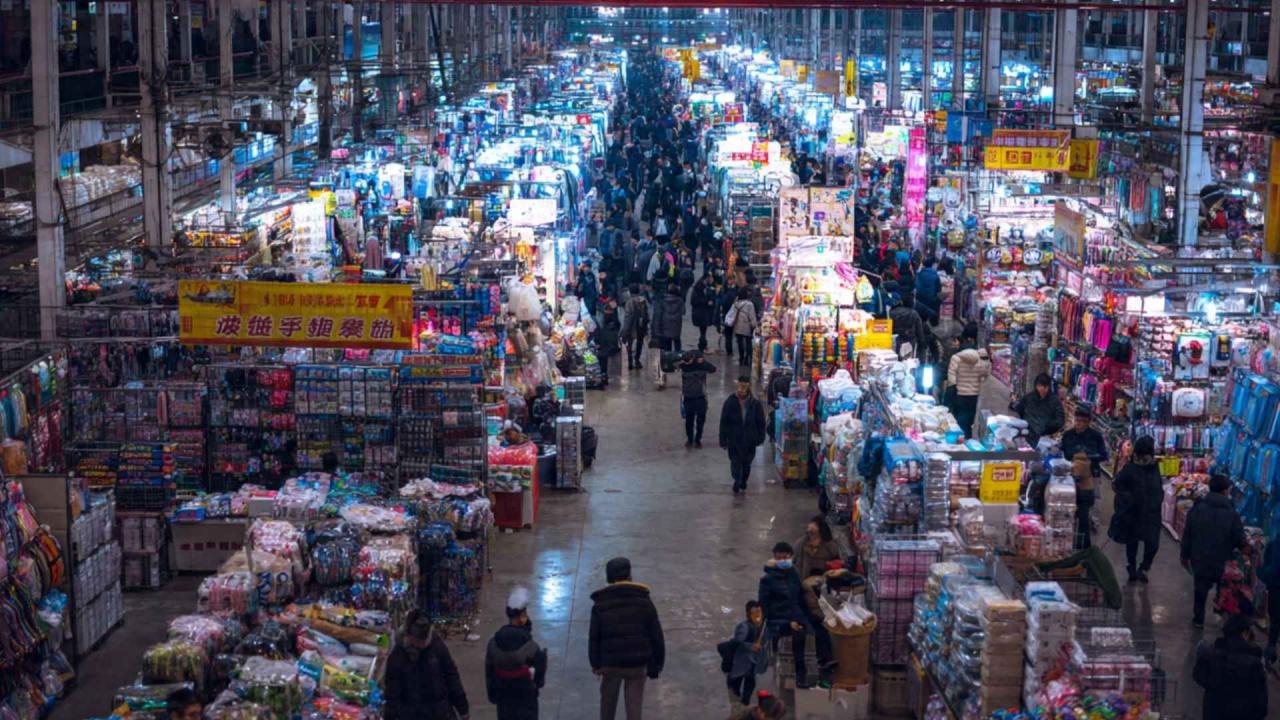 Yiwu मार्केट के 5 डिस्ट्रिक्ट्स में क्या-क्या मिलता है