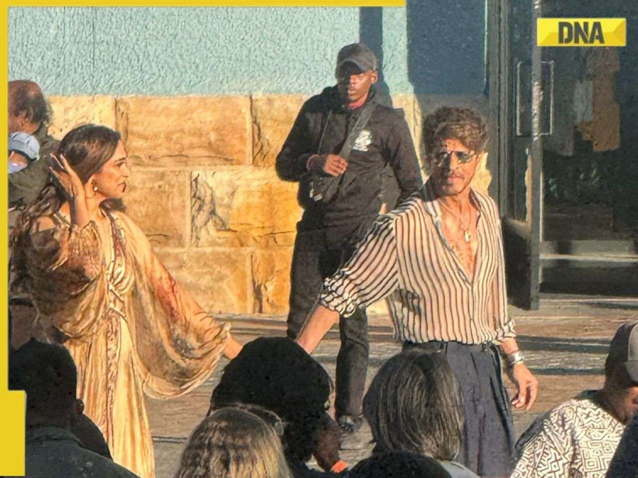 LEAKED! Shah Rukh Khan holds pregnant Deepika Padukone's hand, spotted filming King in Capetown, their chemistry set internet on fire, fans react