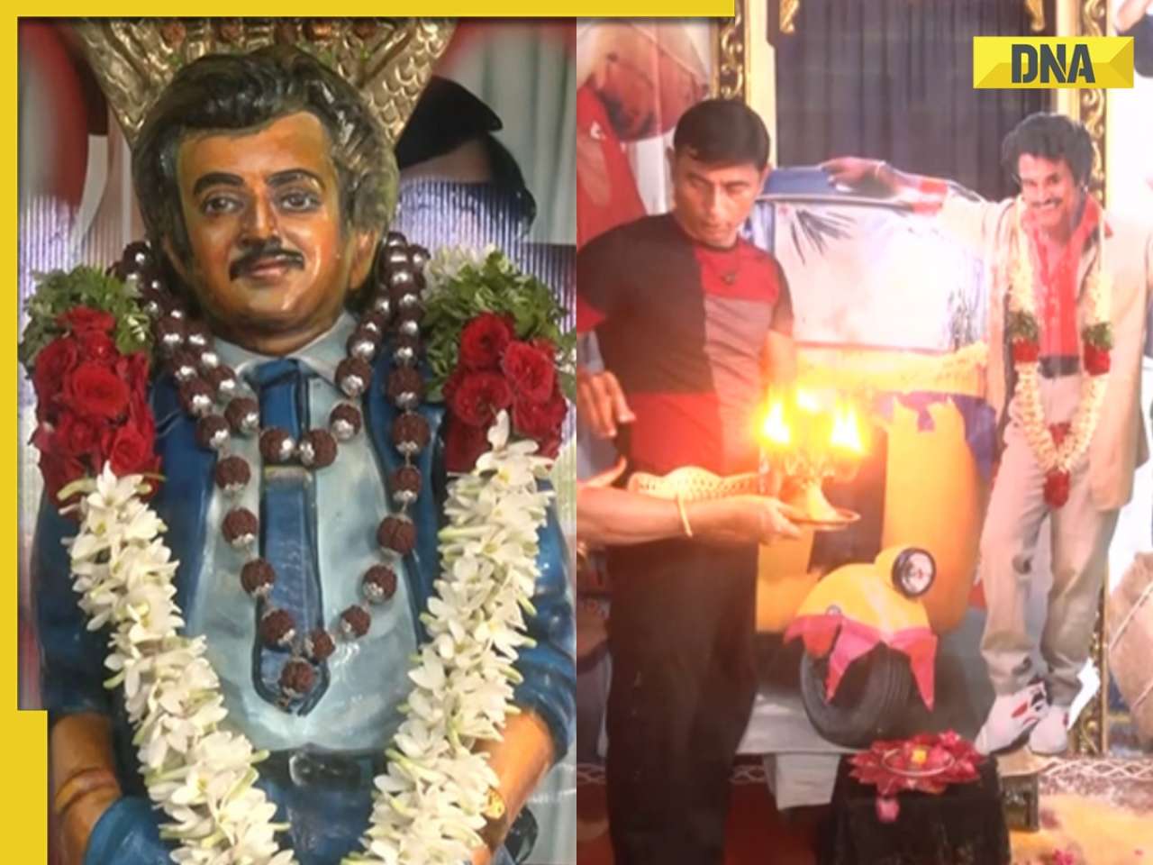 Viral video: Rajinikanth Temple marks Labour Day with Baashha-themed tribute to workers - Watch
