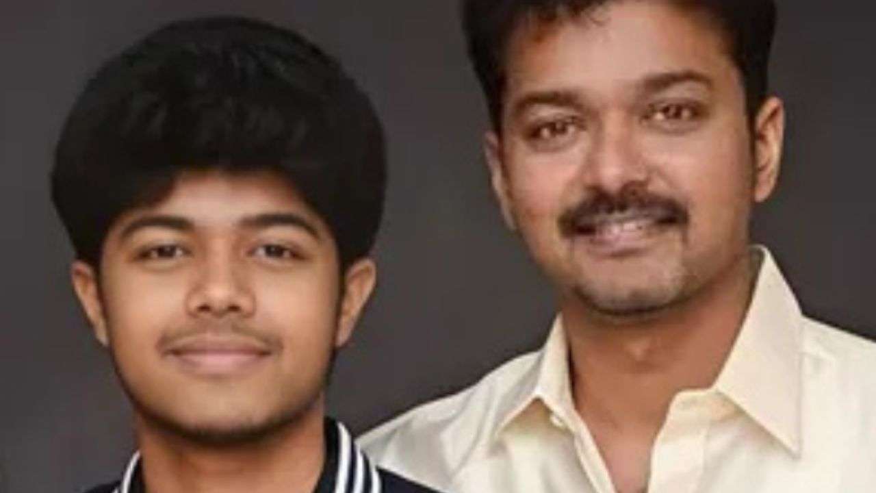 Vijay's son dropped his father's name: