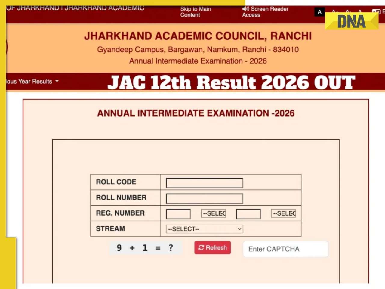 Jharkhand Board JAC Class 12th Result 2026: Results announced at jacresults.com; Download link, steps to check here