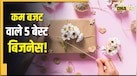 घर बैठे सिर्फ 10 हजार में शुरू कर सकते हैं ये 5 बिजनेस, हर महीने होगी तगड़ी कमाई!