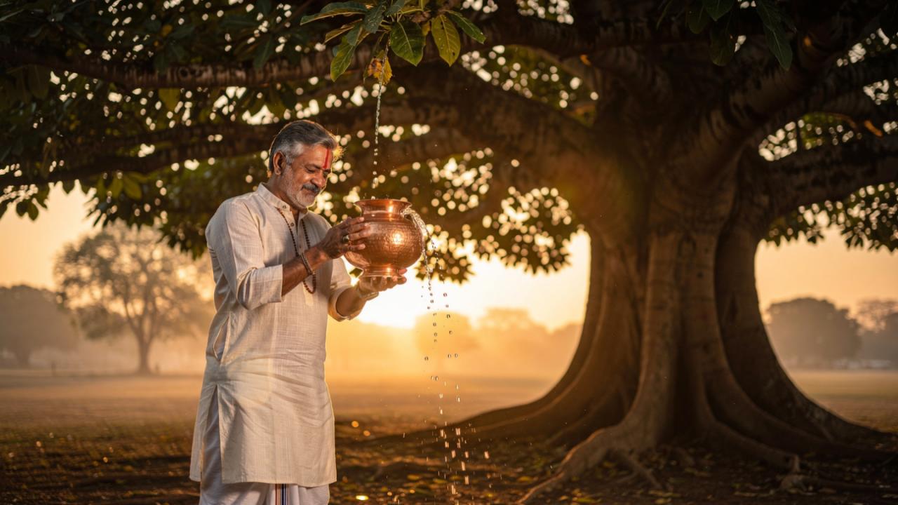 पीपल के पेड़ में जल चढ़ाने का क्या महत्व है?