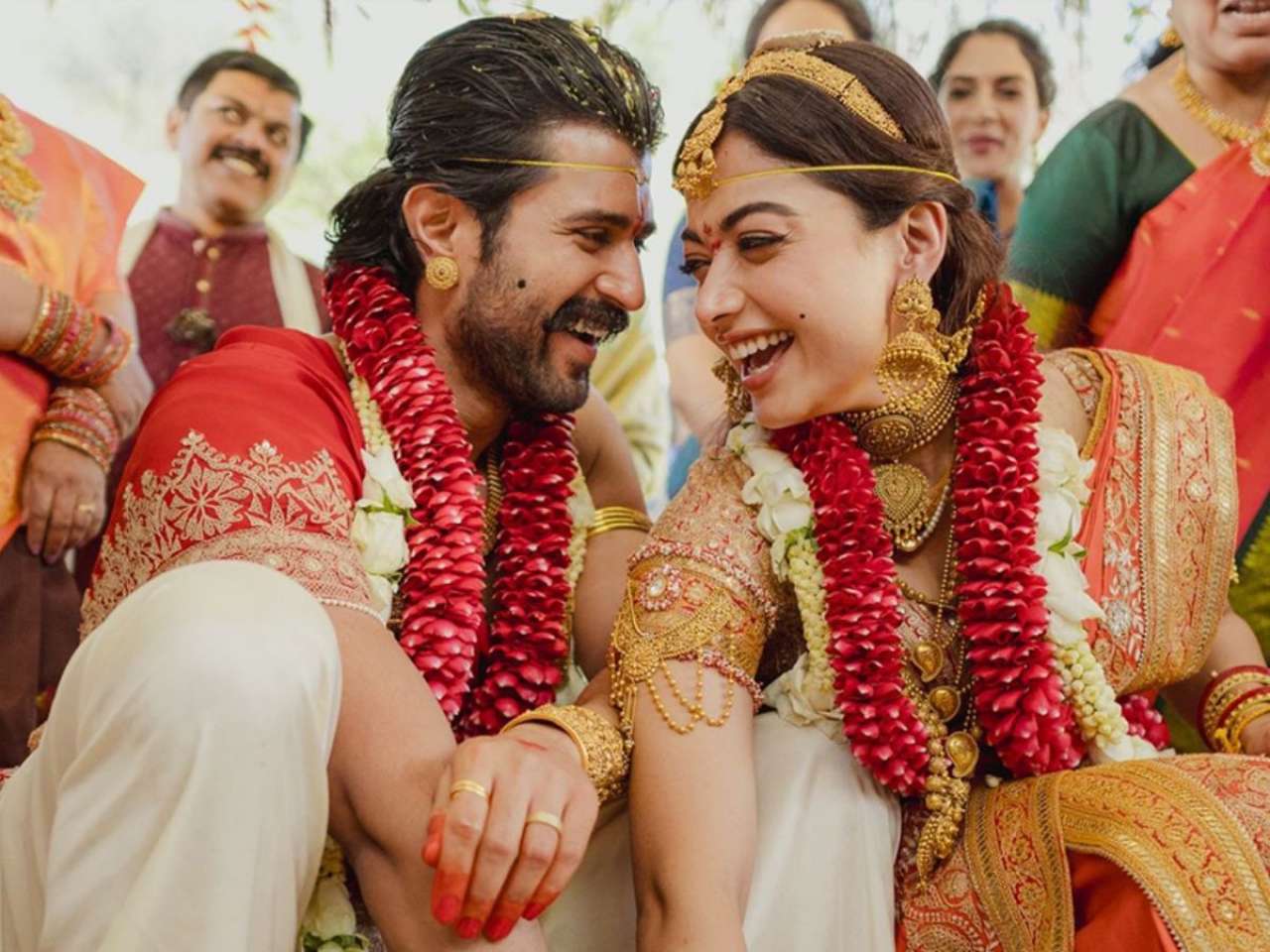 Rashmika Mandanna dodges 'pehla pyaar' question at Cocktail 2 trailer launch: 'Happy being married to Vijay Deverakonda'