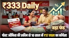 डाकघर की इस स्कीम में रोज 333 रुपये बचाइए, 10 साल बाद मिल सकता है 17 लाख रुपये से ज्यादा का फंड; जानिए पूरा गणित