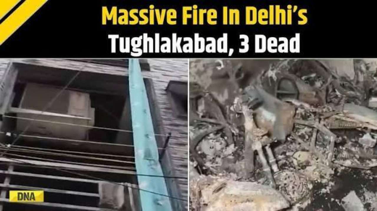 Delhi News: At Least 3 Dead, Several Injured As Massive Fire Engulfs Building In Tughlakabad Area