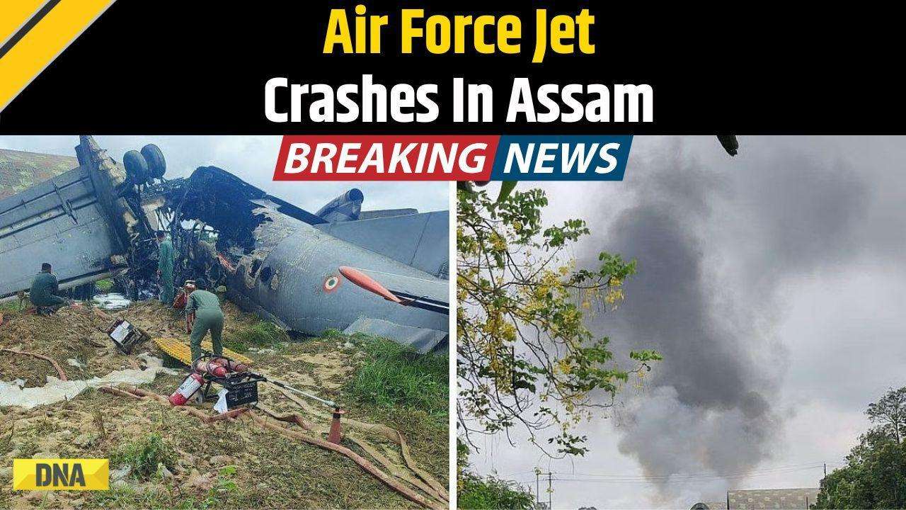 Assam News: IAF AN-32 Aircraft Crashes At Jorhat Air Base; Fire Breaks Out 