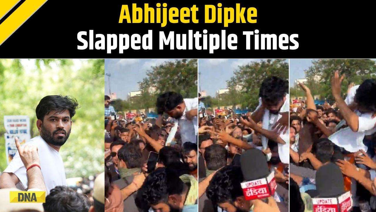 CJP Protest: CJP Founder Abhijeet Dipke Slapped, Beaten Before Addressing Crowd In Jaipur