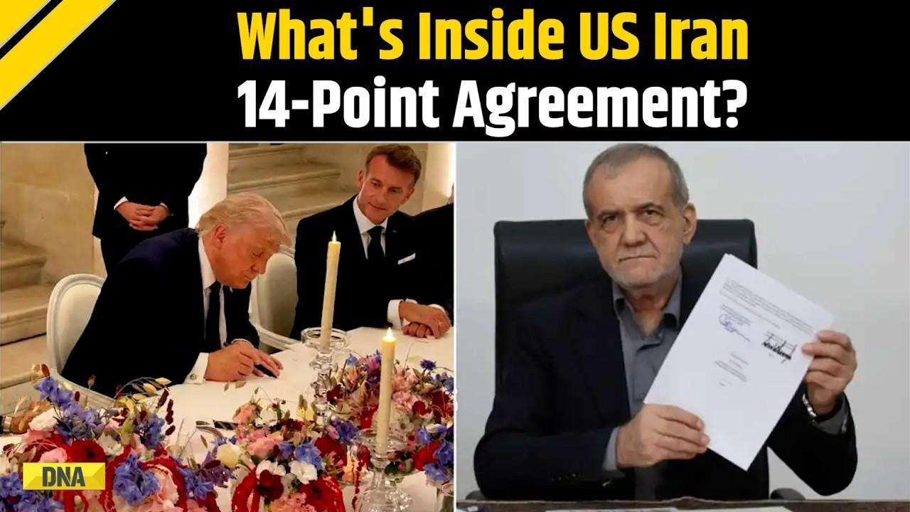 US Iran Deal: What’s In 14-Point Agreement Trump, Pezeshkian Signed To Mark US-Iran Truce?