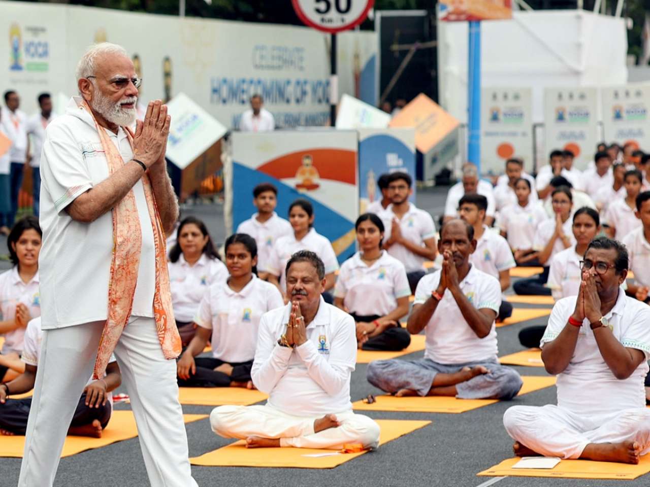 'A truly global celebration': PM Modi marks 12th International Day of Yoga