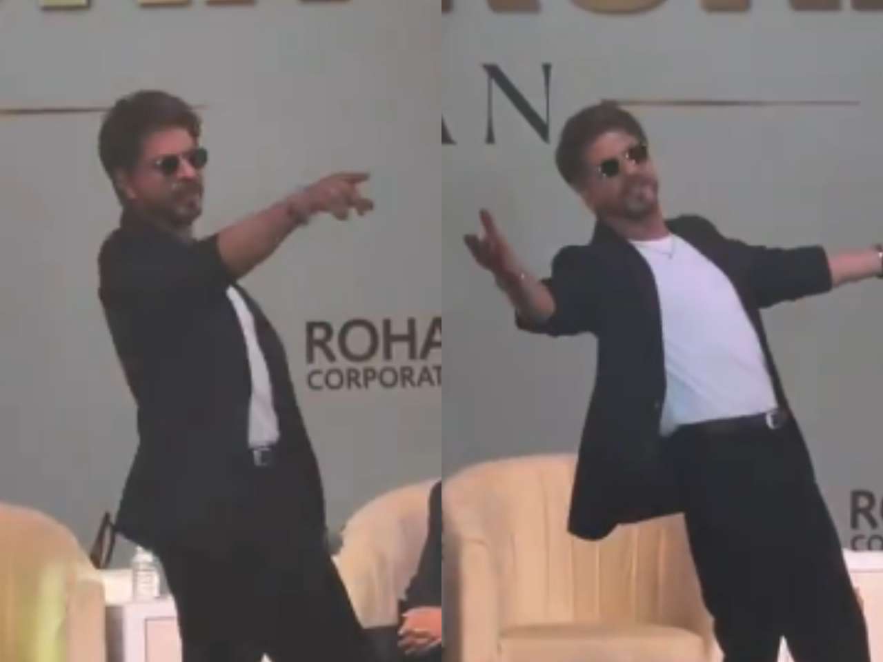 Watch: Shah Rukh Khan dances to Pathaan and DDLJ songs, recreates his iconic pose in Mangaluru