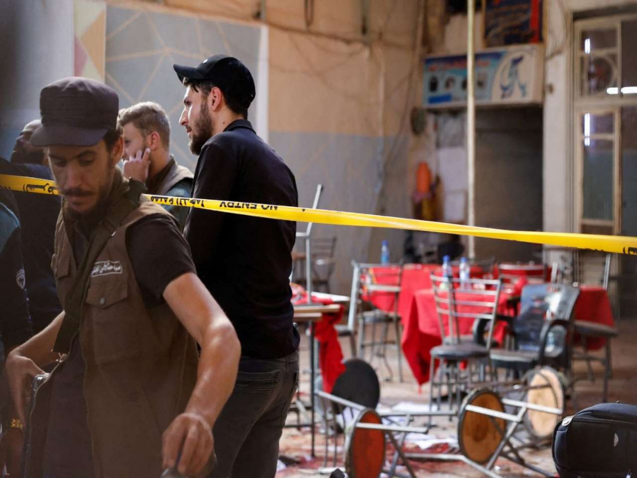 Syria: Bomb blast in a cafe in Damascus kills 5 people, 20 injured  