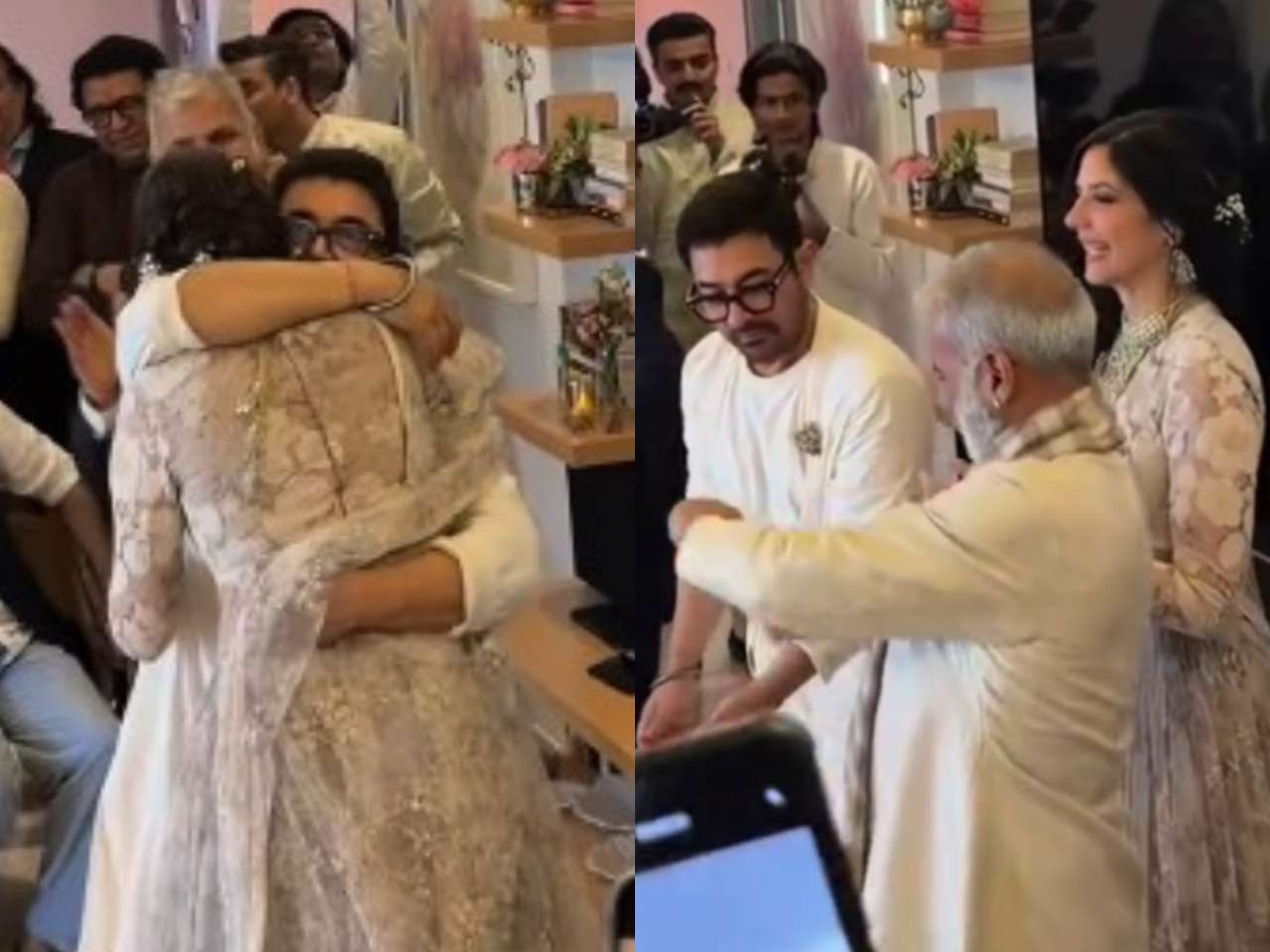 Viral video: Aamir Khan hugs Gauri Spratt, dances with her after their intimate wedding - Watch