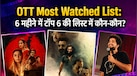 OTT Watchlist: पिछले 6 महीनों में सबसे ज्यादा देखी गईं ये 6 फिल्में-सीरीज, जानें कौन रहा नंबर 1 और 'धुरंधर' को किसने दी मात?