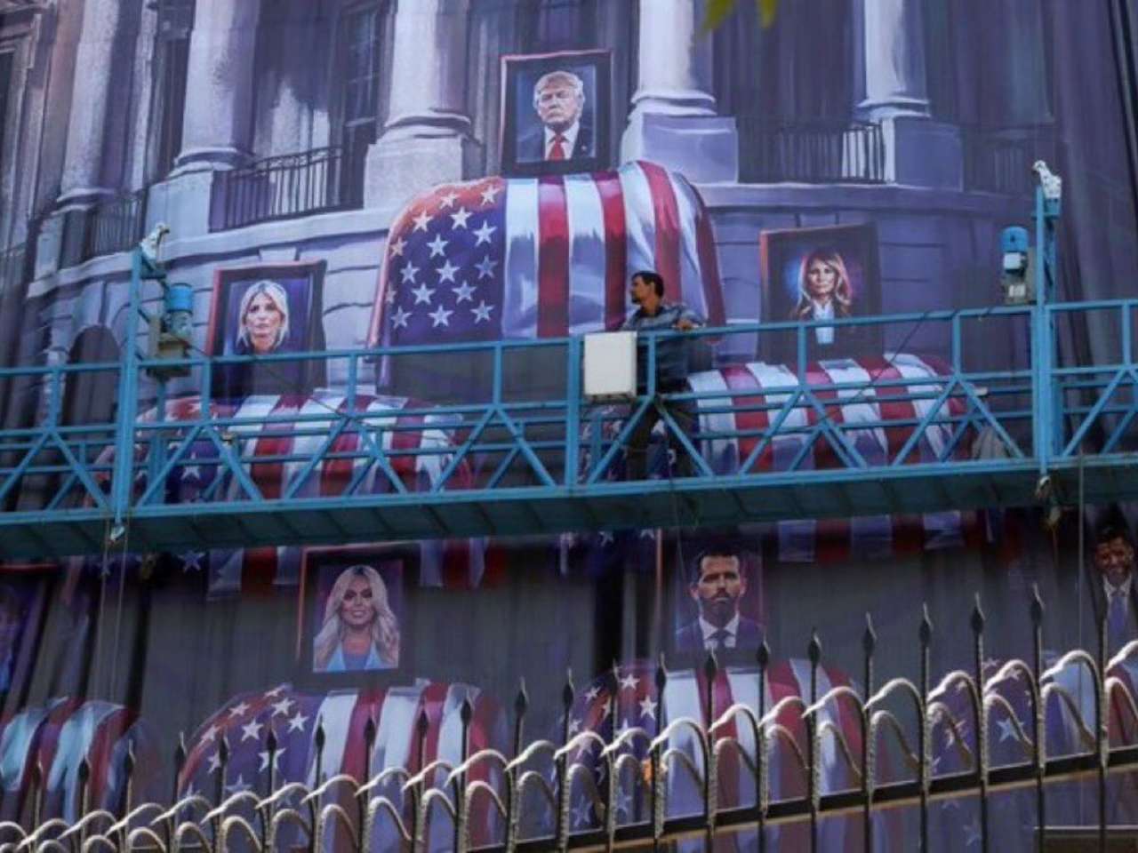 Iran' new message, 'Blood for Blood', in new billboard showing Trump, his family in coffins 