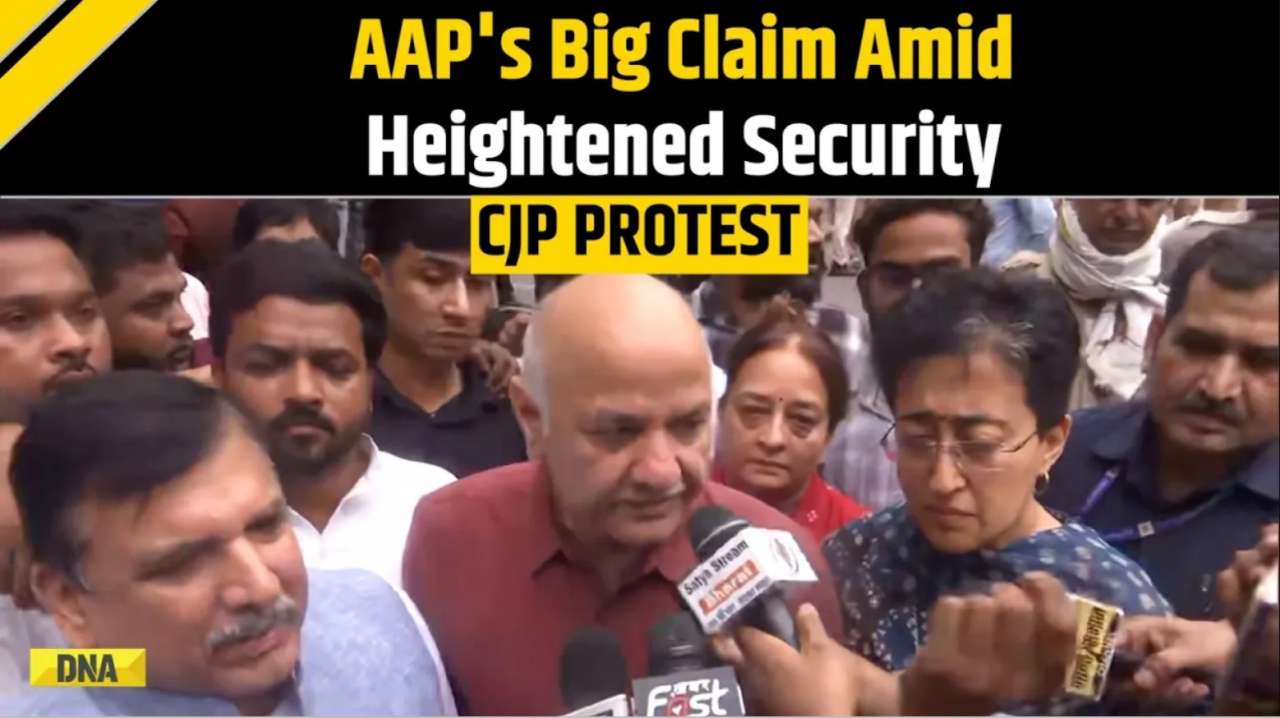 CJP Protest: 'Not Letting Us Go'; Sanjay Singh With AAP Members As Police Barricades For Parliament March