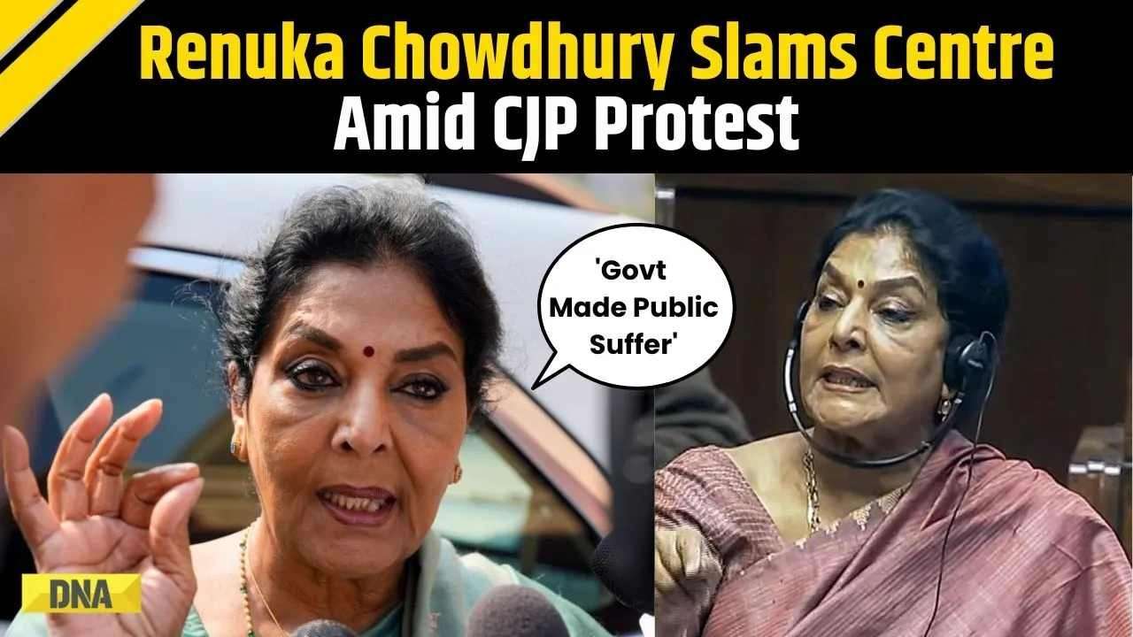 CJP Protest: 'Govt Sins Made The Nation Suffer': Renuka Chowdhury Slams Centre Amid Parliament March