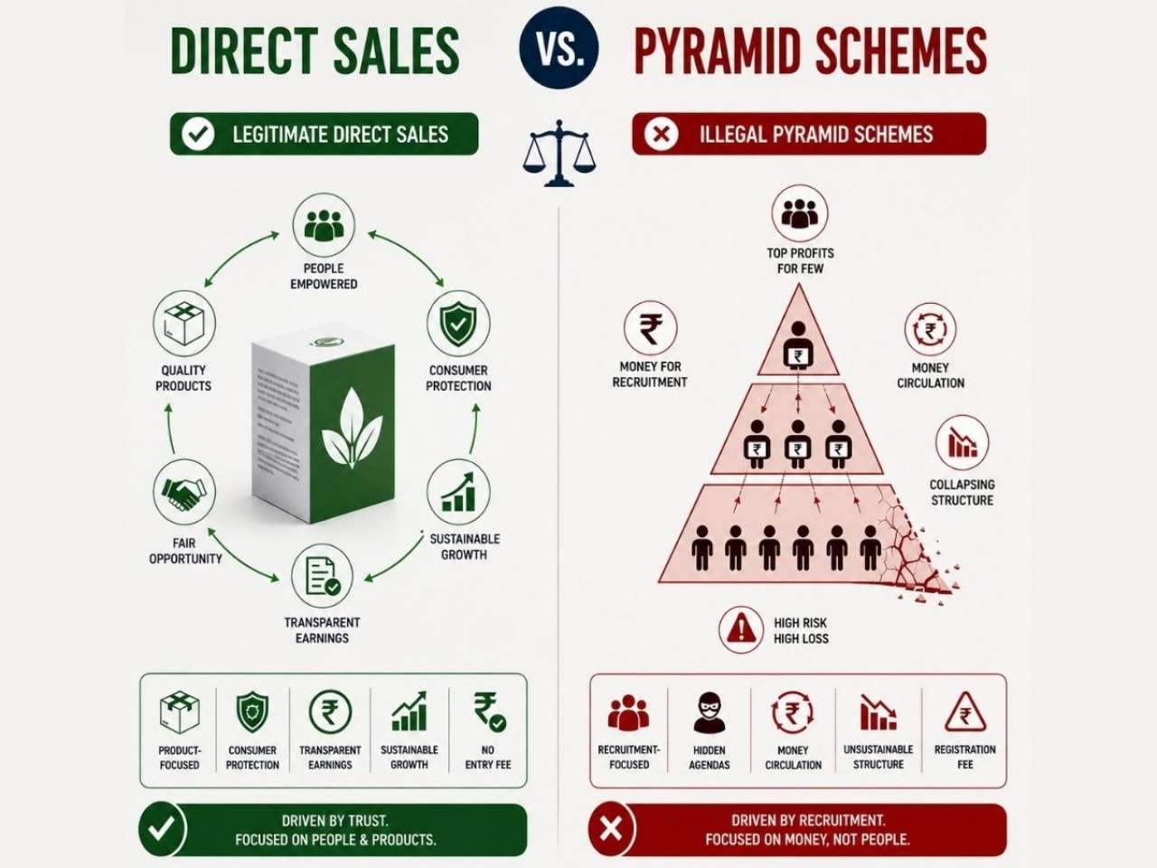 QNET India Speaks: Understanding Legitimate Direct Selling vs Pyramid Schemes 